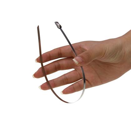 Obrazek z Opaski zaciskowe metalowe - długość 10 cm