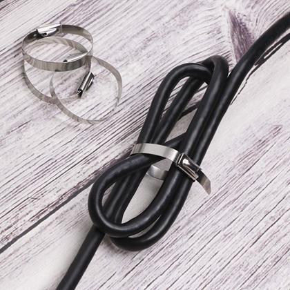 Obrazek z Opaski zaciskowe metalowe - długość 30 cm