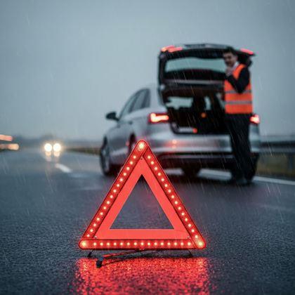 Obrazek z Trójkąt ostrzegawczy z oświetleniem LED