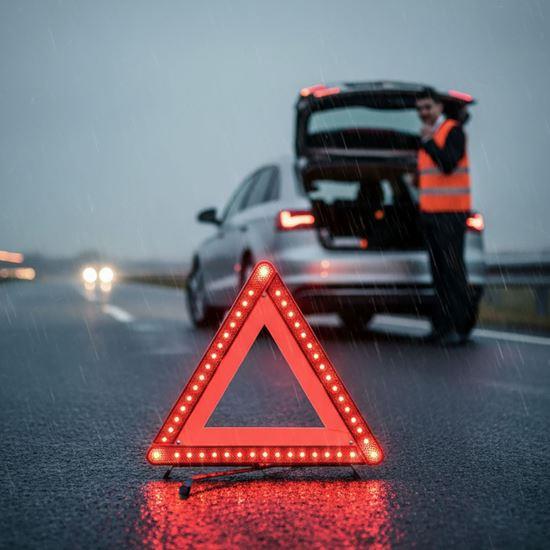 Obrazek z Trójkąt ostrzegawczy z oświetleniem LED