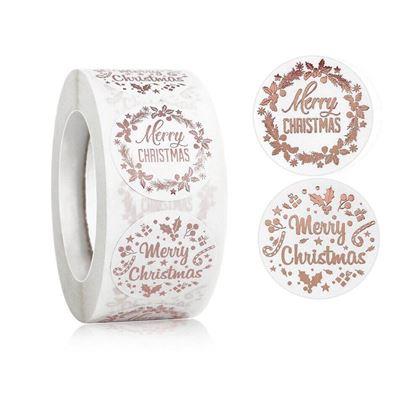 Obrazek z Naklejki Merry Christmas - 500 sztuk