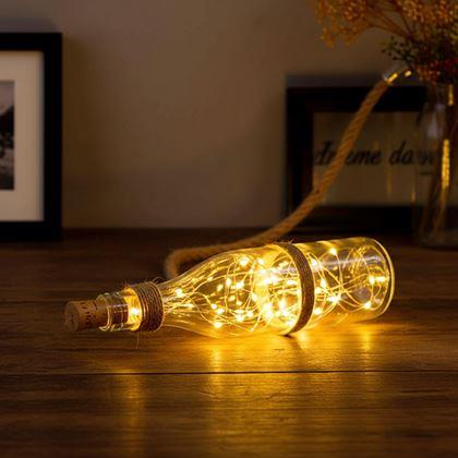 Obrazek z LED łańcuch świetlny do butelki z korkiem 2 m