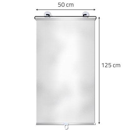 Obrazek z Roleta przeciwsłoneczna zwijana jasna - 50 x 125 cm