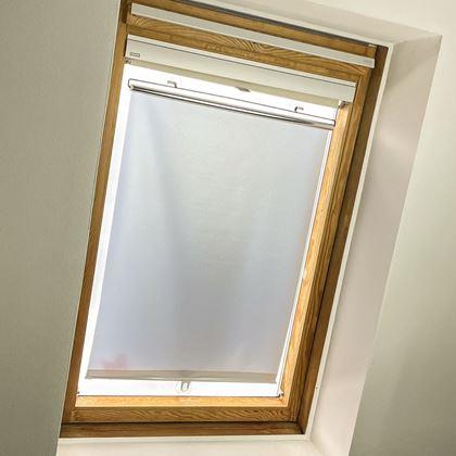 Obrazek z Roleta przeciwsłoneczna zwijana jasna - 50 x 125 cm
