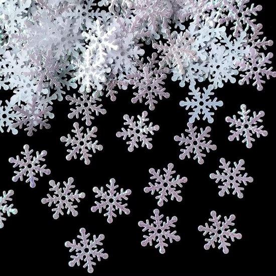 Obrazek z Świąteczne konfetti płatki śniegu 100 szt.