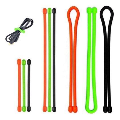 Obrazek z  Silikonowe opaski zaciskowe 5 szt - długość 8 cm