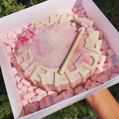Obraz Silikonowa forma do pieczenia - Happy birthday