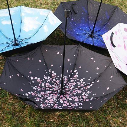 Obrazek z Składany parasol  -  kwiaty