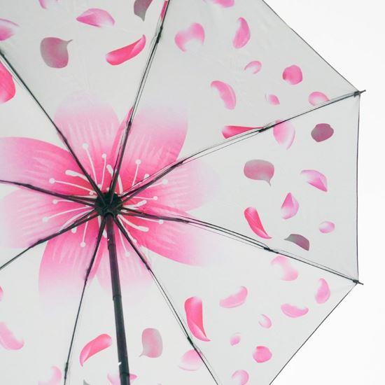 Obrazek z Składany parasol  -  białe płatki