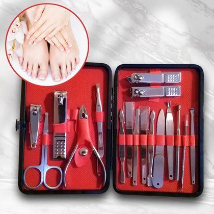 Obrazek z Zestaw do manicure, pedicure i twarzy 18 szt.