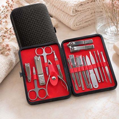 Obrazek z Zestaw do manicure, pedicure i twarzy 18 szt.