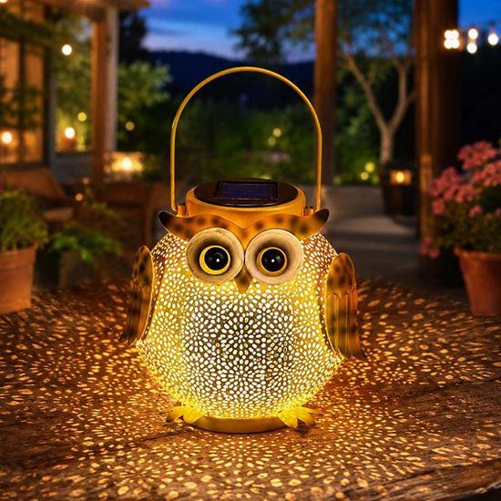 Obrazek z Solarna lampa ogrodowa LED - sowa