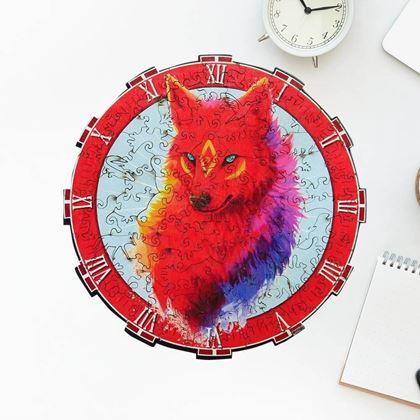 Obrazek z Drewniane puzzle zwierzątka - wilk