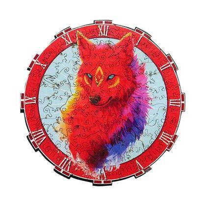 Obrazek z Drewniane puzzle zwierzątka - wilk
