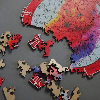 Obraz Drewniane puzzle zwierzątka
