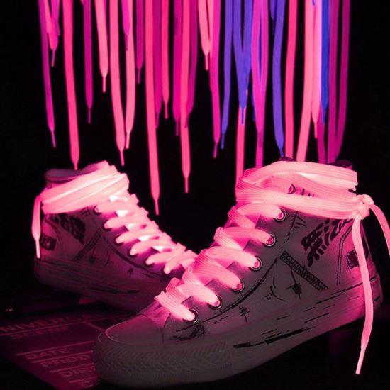 Obrazek z Świecące sznurowadła  -  różowe