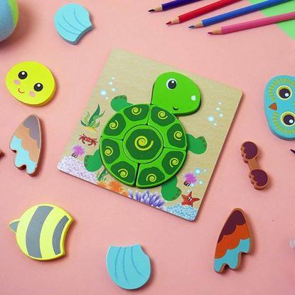 Obraz Drewniane puzzle dla najmniejszych 