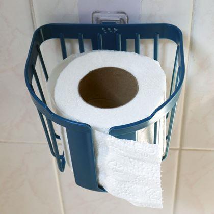 Obrazek z Samoprzylepny koszyk na ścianę  -  niebieski