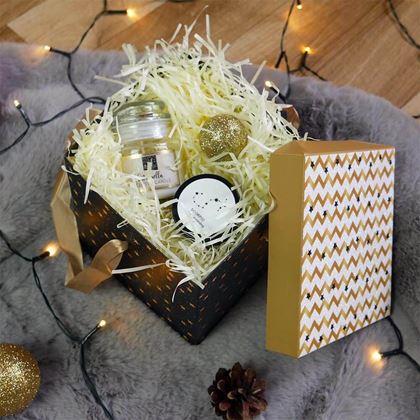Obrazek z Pudełko prezentowe 15 cm  - gwiazdy