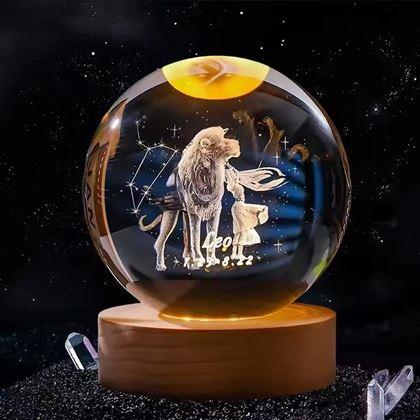 Obrazek z Świecąca kula LED znak zodiaku  -  Lew