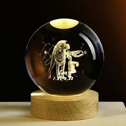 Obrazek z Świecąca kula LED znak zodiaku  -  Lew