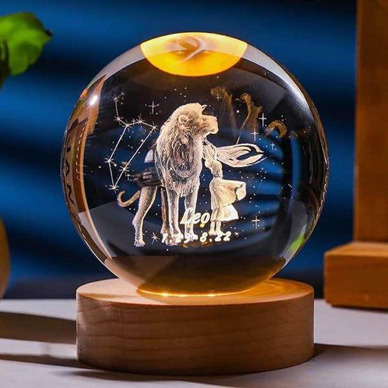 Obrazek z Świecąca kula LED znak zodiaku  -  Lew