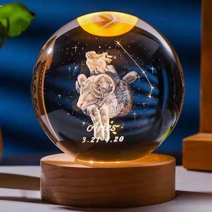 Obraz Świecąca kula LED znak zodiaku 