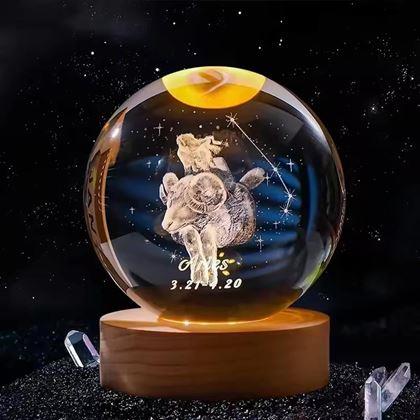 Obrazek z Świecąca kula LED znak zodiaku  -  Baran