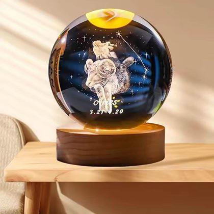 Obrazek z Świecąca kula LED znak zodiaku  -  Baran