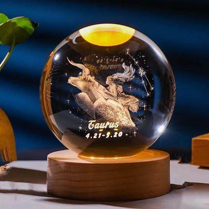 Obraz Świecąca kula LED znak zodiaku 