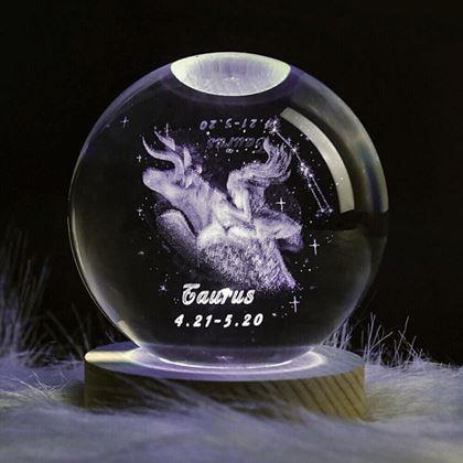 Obrazek z Świecąca kula LED znak zodiaku  -  Byk
