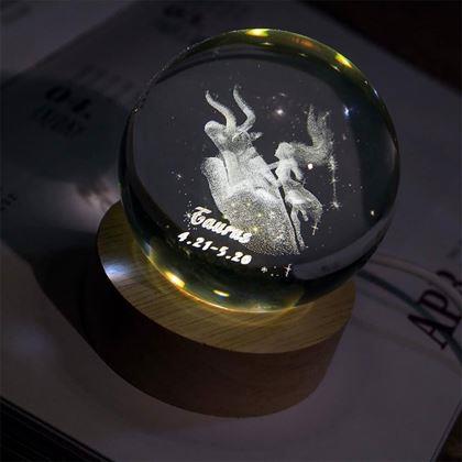 Obrazek z Świecąca kula LED znak zodiaku  -  Byk