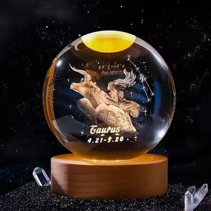 Obrazek z Świecąca kula LED znak zodiaku  -  Byk