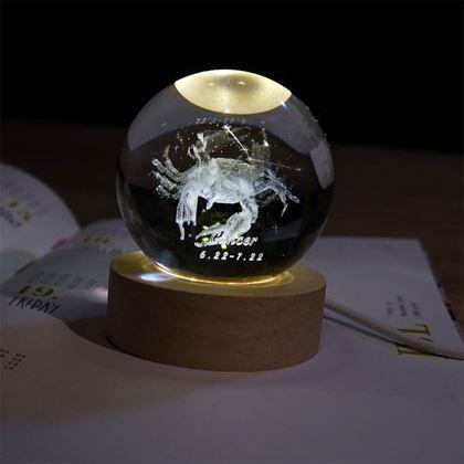Obrazek z Świecąca kula LED znak zodiaku  -  Rak