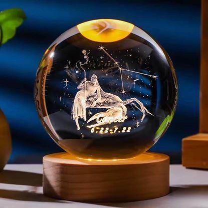 Obraz Świecąca kula LED znak zodiaku 