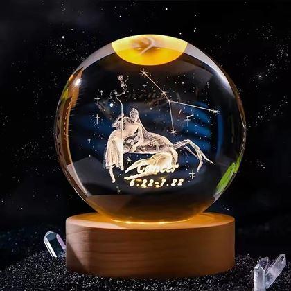 Obrazek z Świecąca kula LED znak zodiaku  -  Rak