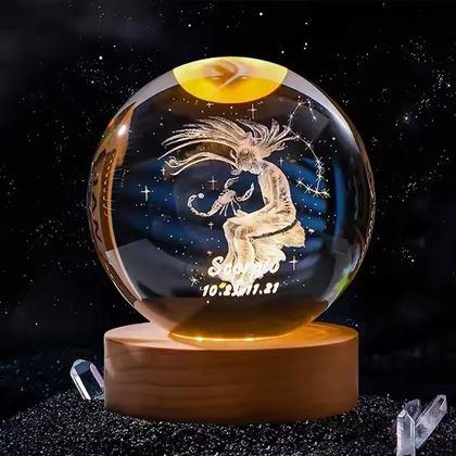 Obrazek z Świecąca kula LED znak zodiaku  -  Skorpion