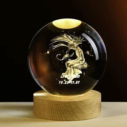 Obrazek z Świecąca kula LED znak zodiaku  -  Skorpion