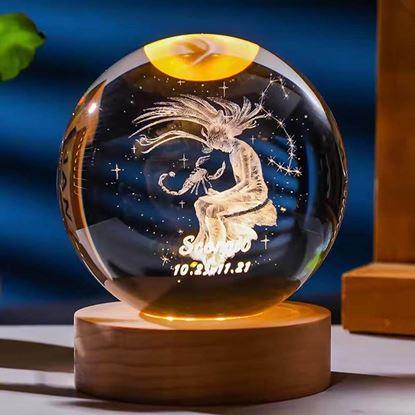 Obraz Świecąca kula LED znak zodiaku 