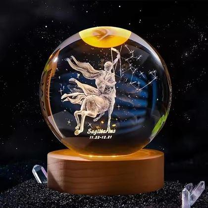 Obrazek z Świecąca kula LED znak zodiaku  -  Strzelec