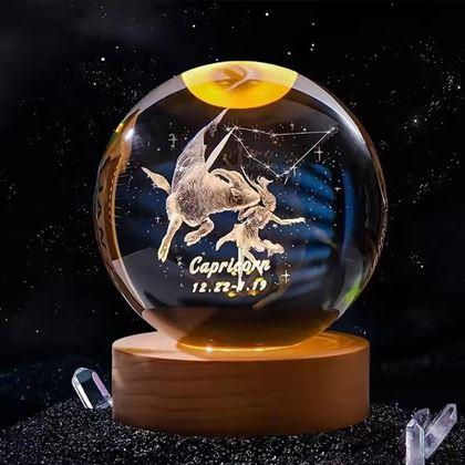 Obrazek z Świecąca kula LED znak zodiaku  -  Koziorożec
