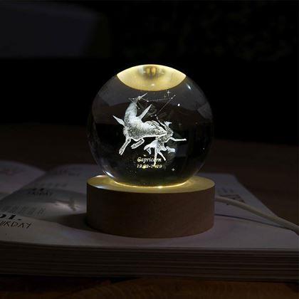 Obrazek z Świecąca kula LED znak zodiaku  -  Koziorożec