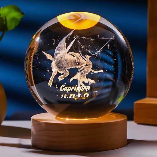 Obrazek z Świecąca kula LED znak zodiaku  -  Koziorożec
