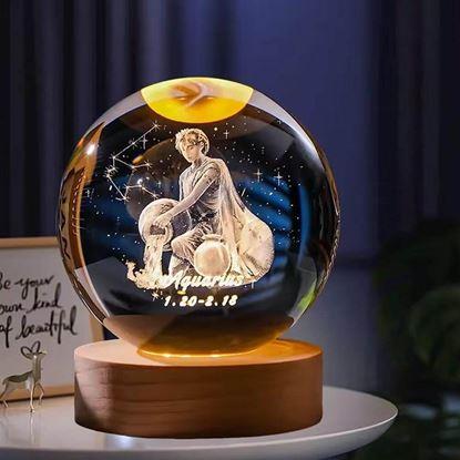 Obraz Świecąca kula LED znak zodiaku 