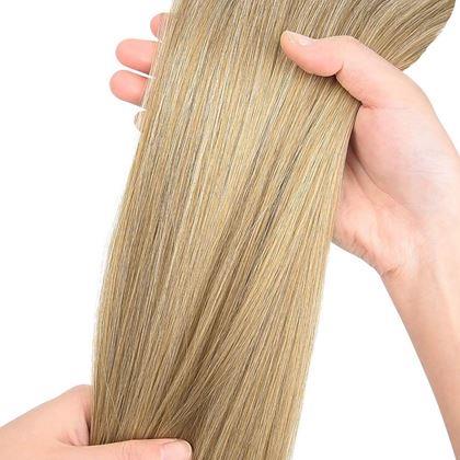 Obrazek z Doczepiana kitka do włosów - naturalny blond