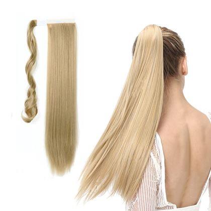Obrazek z Doczepiana kitka do włosów - naturalny blond
