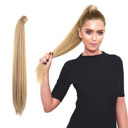 Obrazek z Doczepiana kitka do włosów - naturalny blond