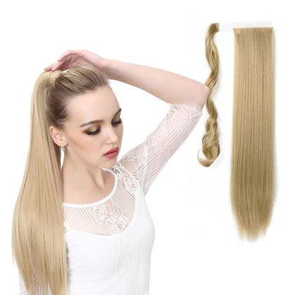 Obrazek z Doczepiana kitka do włosów - naturalny blond