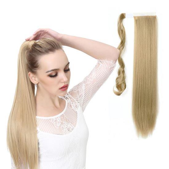 Obrazek z Doczepiana kitka do włosów - naturalny blond