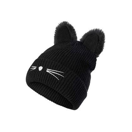 Obrazek z Kocia czapka  -  czarna